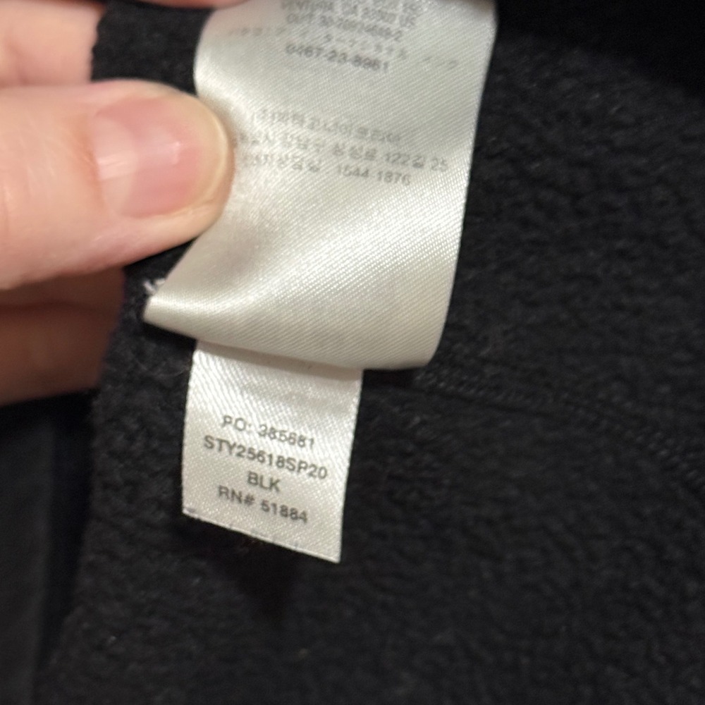 Patagonia‎ Dark Gray Ribbed Fleece Quarter Zip Pullover Women's XS - Picture 6 of 7